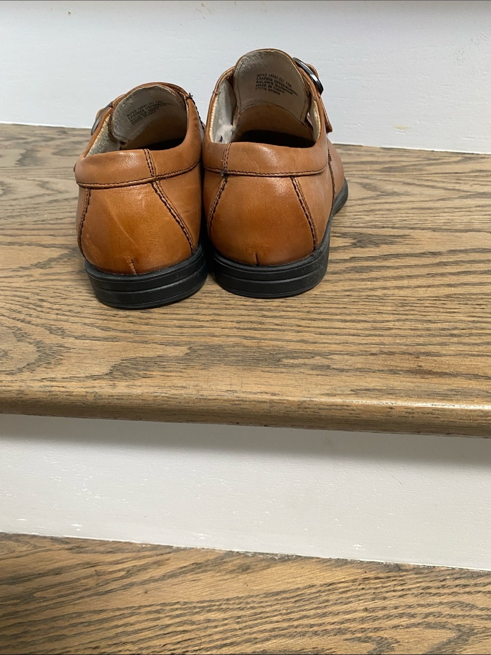 Florsheim boys Leather Single Monk Strap dress shoes - Picture 4 of 8